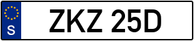 Trailer License Plate